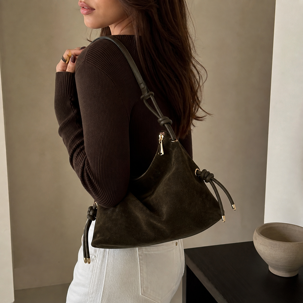 Vienca Brown Vegan Leather Handbag – Turkish Design