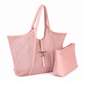 Vienca Pink Breeze Mesh Tote Set – Chic Turkish Summer Carryall
