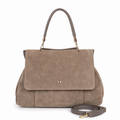 Vienca Taupe Premium Luxe Tote – Elegant Turkish Designer Handbag