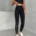 LH Hurrem Black Sculpt High-Waist Active Leggings – Premium Fitness Design