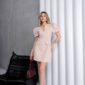 Madison Luxe Puff Sleeve Mini Dress