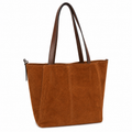 Sellona Bag Brown Suede Tote Shoulder Bag – Turkish Design