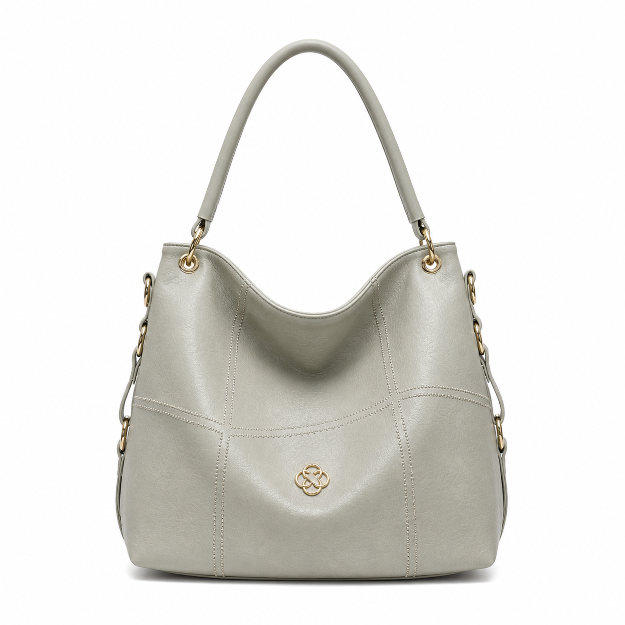 Molita Light Grey Soft Leather Shoulder Handbag – Turkish Design