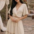 ASPRIN Beige Boho Two-Piece Set – Luxury Turkish Summer Outfit