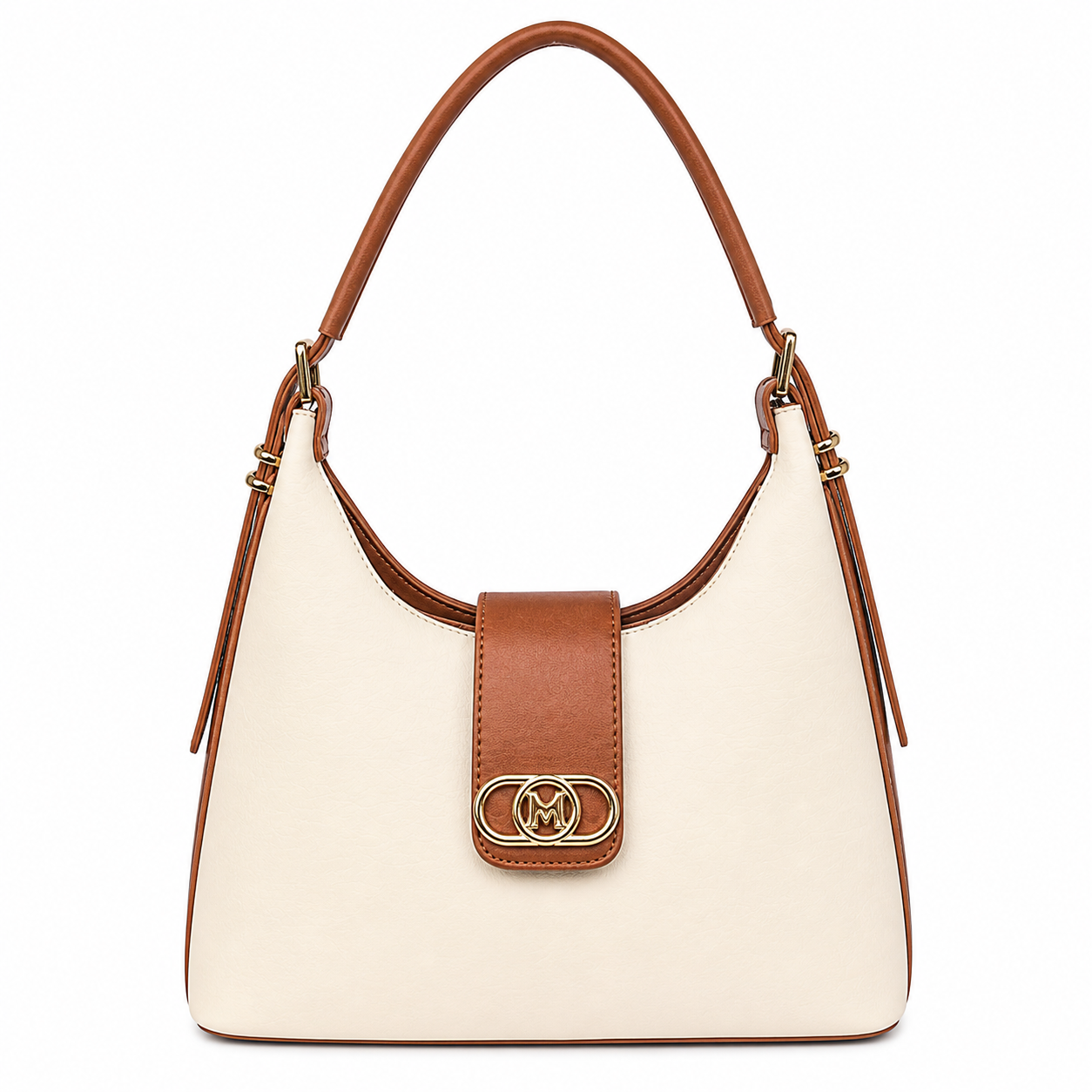 Molita Cream & Brown Vegan Leather Handbag – Turkish Design