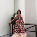MSN Royal Garden Maxi Dress – Luxury Turkish Floral Elegance