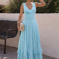 ASPRIN Sky Breeze Maxi Dress – Luxury Turkish Blue Dress