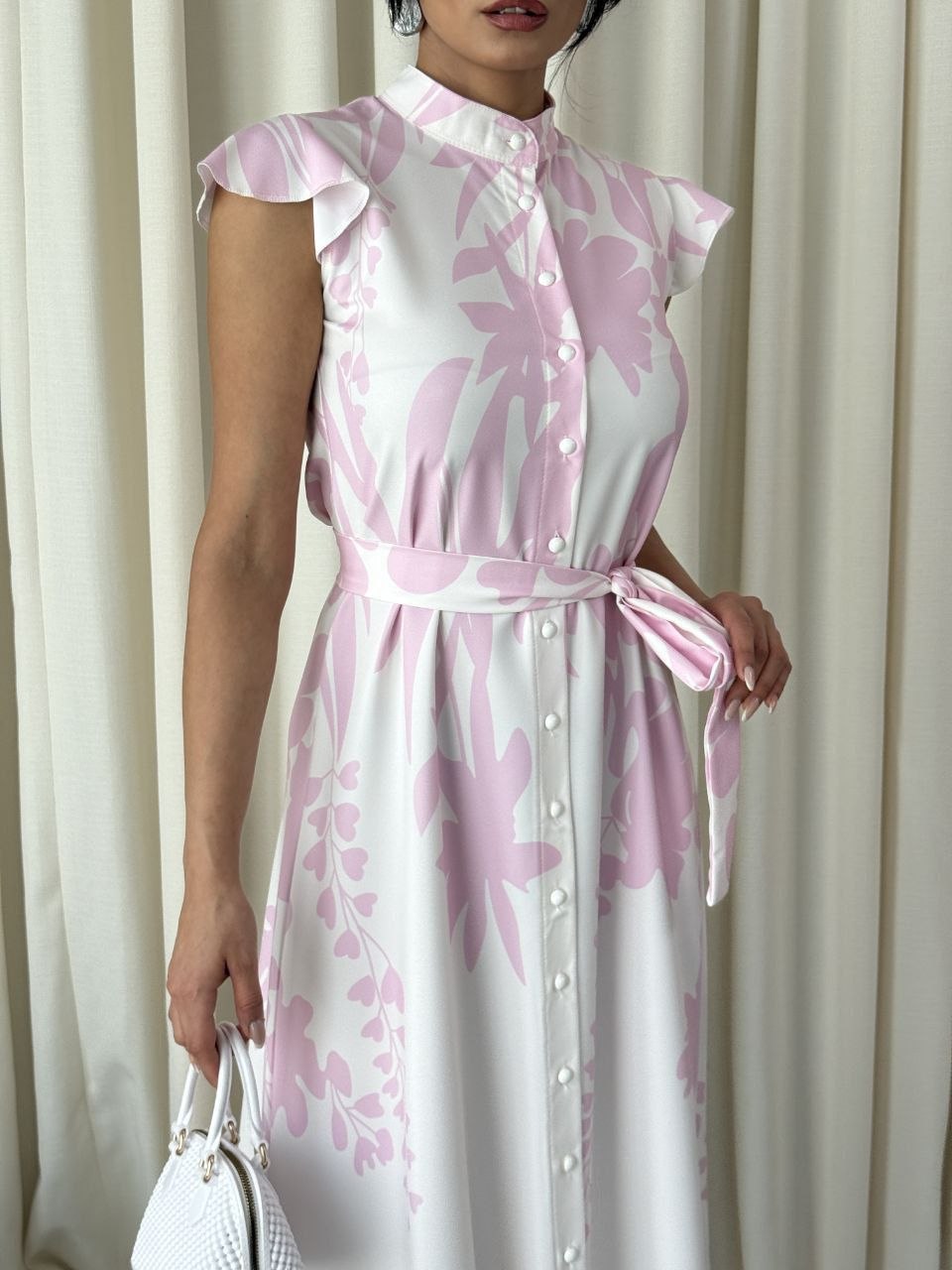 MSN Blush Petal Maxi Dress – Luxury Turkish Feminine Elegance
