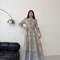 MSN Royal Paisley Maxi Dress – Luxury Turkish Elegant Couture