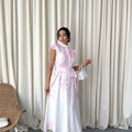MSN Blush Petal Maxi Dress – Luxury Turkish Feminine Elegance
