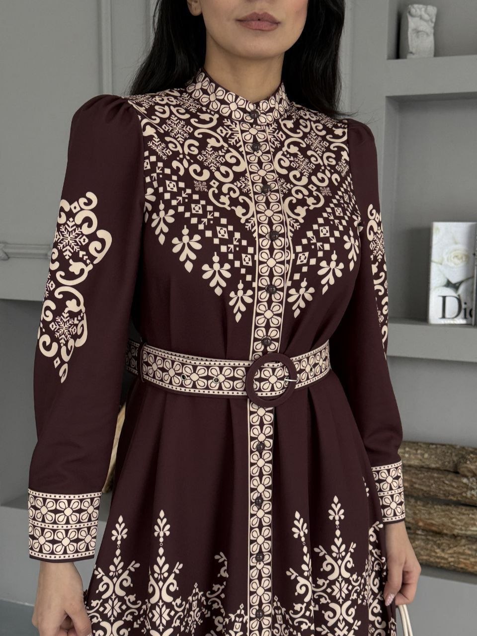 MSN Royal Embroidery Maxi Dress – Luxury Turkish Modest Evening Dress