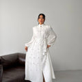 MSN White Blossom Maxi Dress – Luxury Turkish Elegant Style