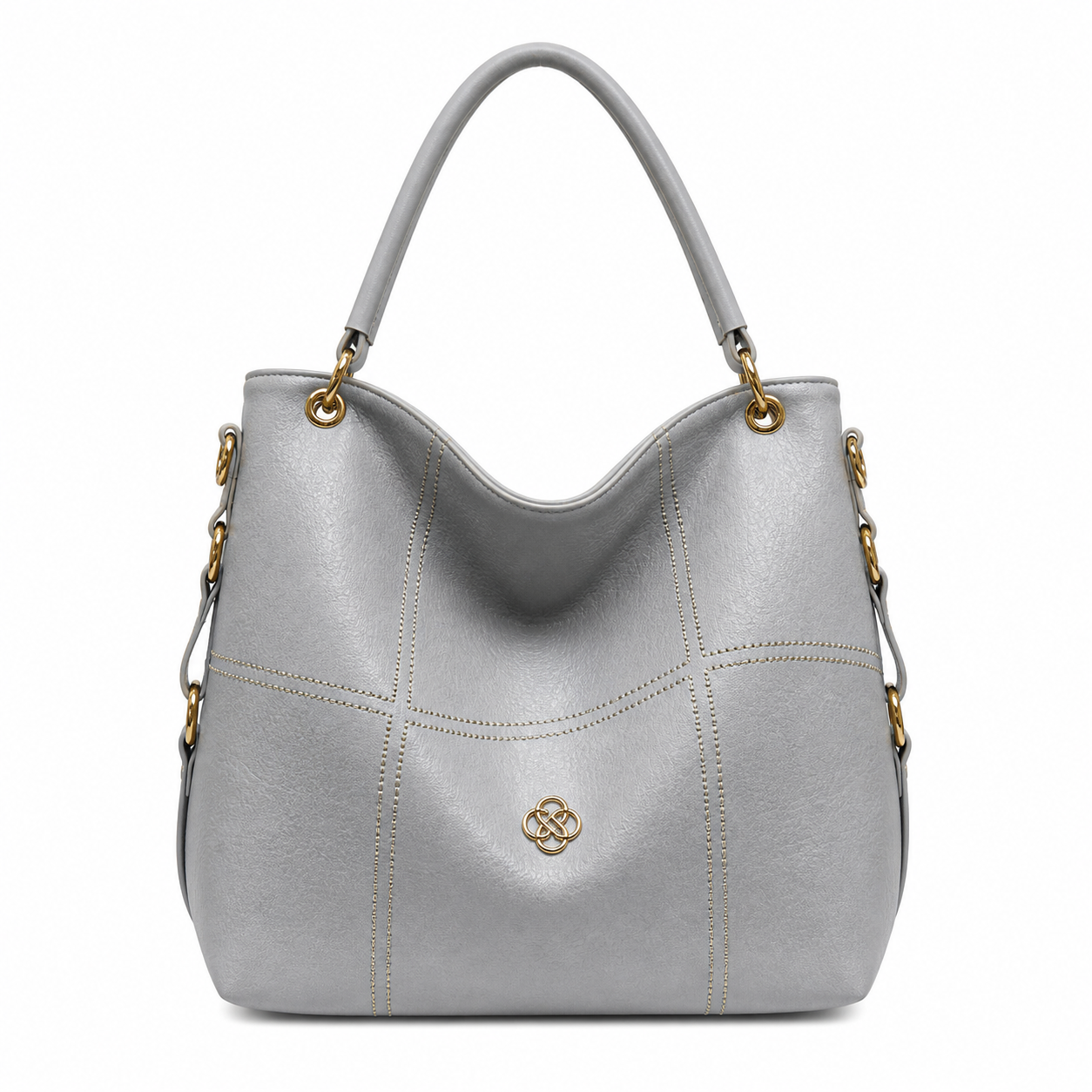 Molita Light Grey Soft Leather Shoulder Handbag – Turkish Design