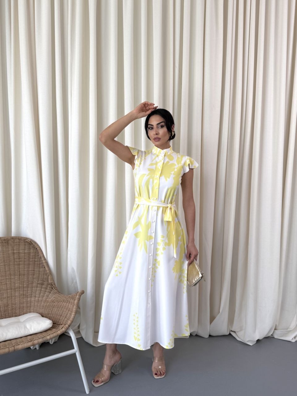 MSN Sunlit Blossom Maxi Dress – Luxury Turkish Summer Elegance