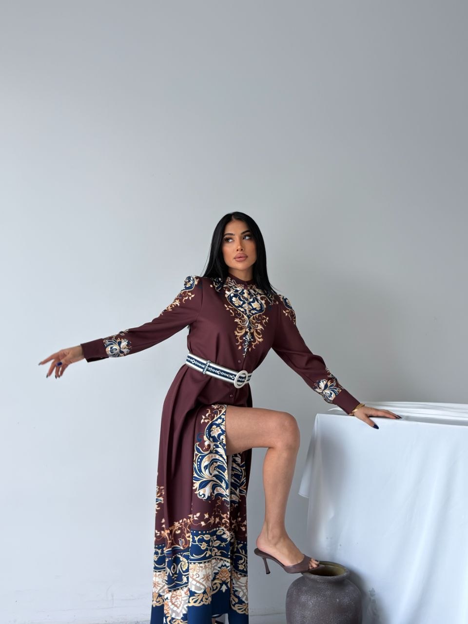 MSN Imperial Elegance Maxi Dress – Luxury Turkish Statement Fashion