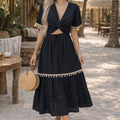 ASPRIN Black Boho Two-Piece Set – Luxury Turkish Summer Outfit
