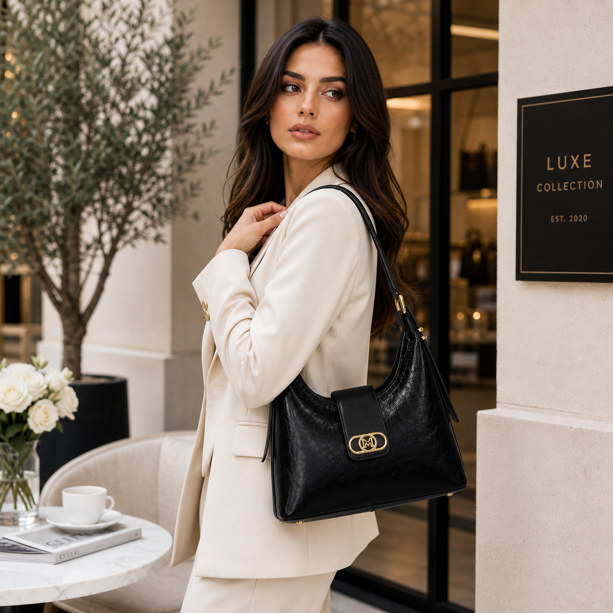 Molita Black Vegan Leather Handbag – Turkish Design