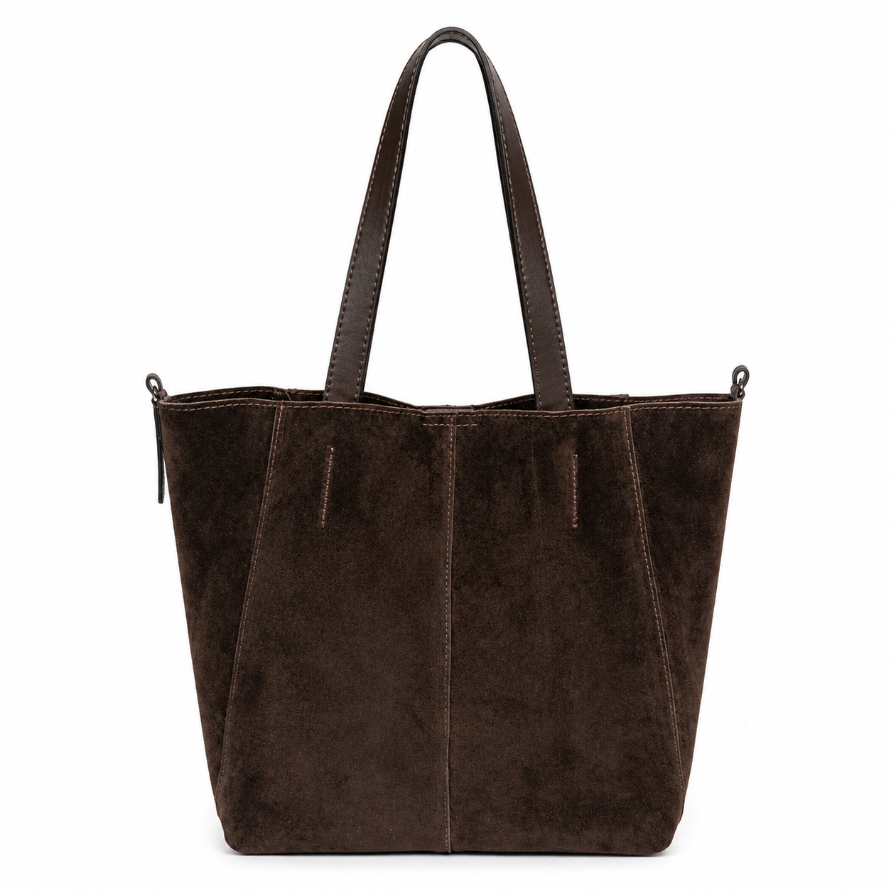 Sellona Bag Dark Brown Suede Tote Shoulder Bag – Turkish Design