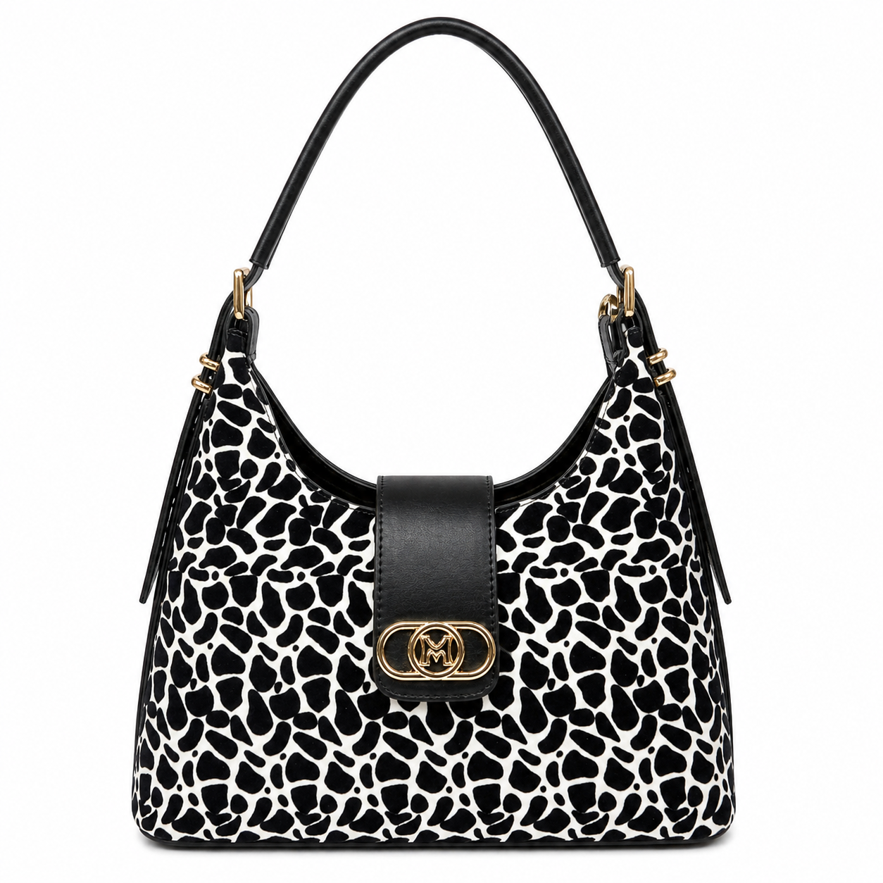 Molita Black & White Pattern Vegan Leather Handbag – Turkish Design