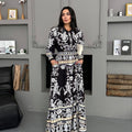 MSN Noir Floral Skirt Set – Luxury Turkish Elegant Two-Piece Style