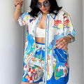 ASPRIN Ocean Splash Linen Set – Luxury Turkish Summer Outfit