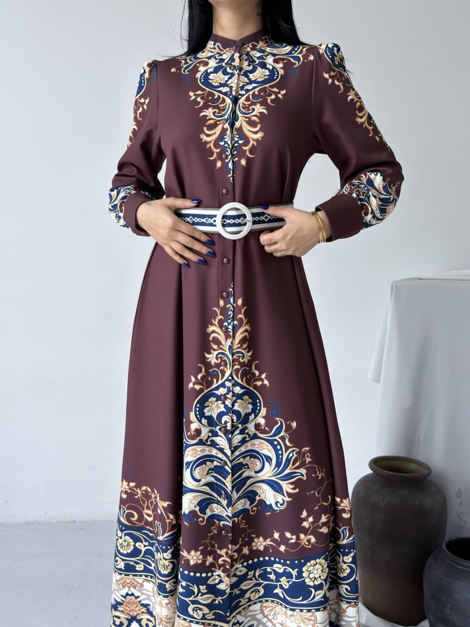 MSN Imperial Elegance Maxi Dress – Luxury Turkish Statement Fashion