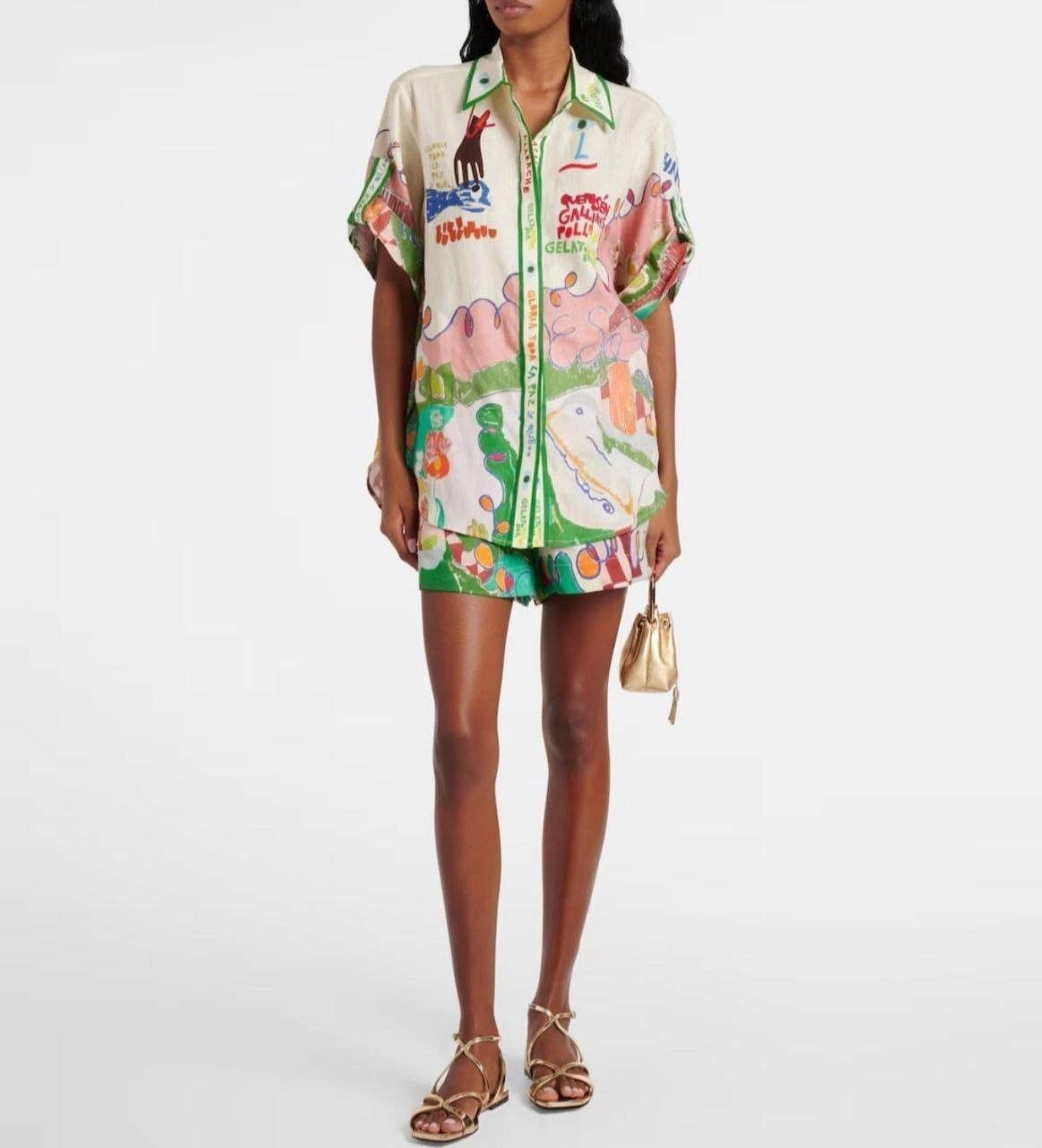 ASPRIN Artistic Summer Linen Set – Luxury Turkish Statement Outfit