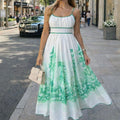 ASPRIN Emerald Breeze Maxi Dress – Luxury Turkish Summer Dress