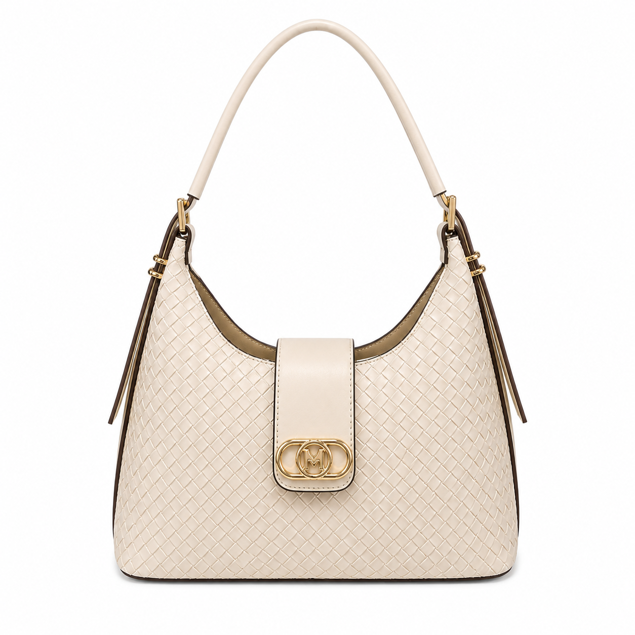 Molita Beige Woven Vegan Leather Handbag – Turkish Design