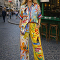 ASPRIN Milan Art Street Set – Luxury Turkish Printed Co-Ord Set