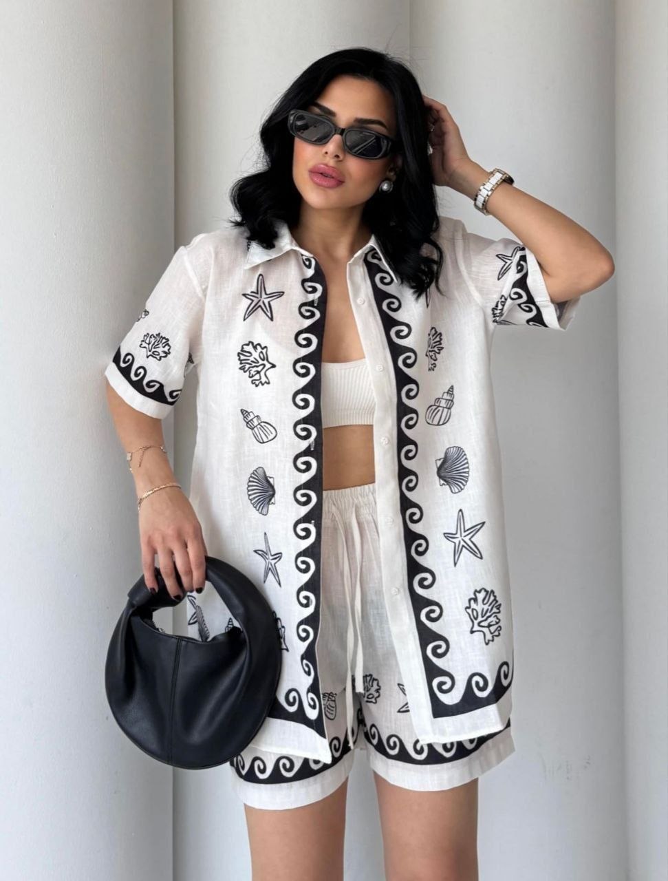 ASPRIN Coastal Chic Linen Set – Luxury Turkish Summer Outfit