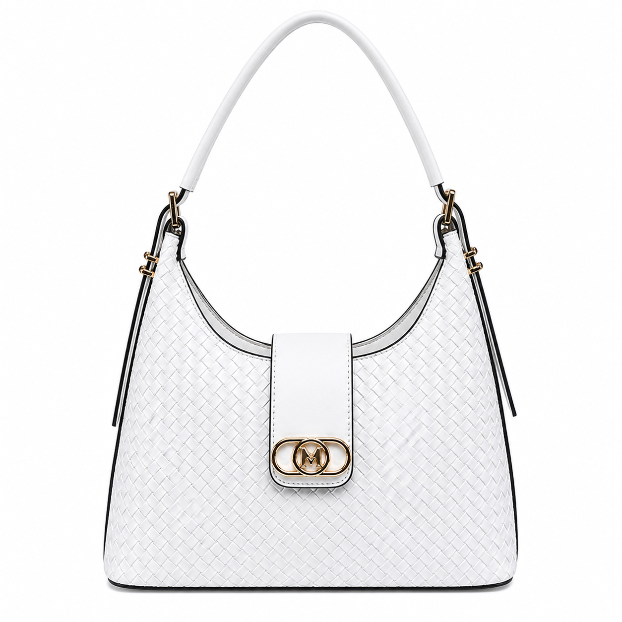 Molita White Woven Vegan Leather Handbag – Turkish Design