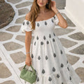 ASPRIN Boho Charm Midi Dress – Luxury Turkish Summer Dress
