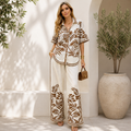 ASPRIN Premium Turkish Floral Two-Piece Set – Luxury Women’s Summer Outfit