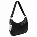 Sellona Bag Black Leather Baguette Shoulder Bag – Turkish Design